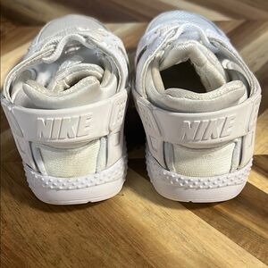 Nike White Sneakers with Chunky Design and Sturdy Sole